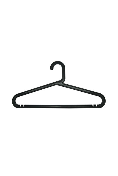 OEM Κρεμάστρα γενικής χρήσης, πλαστική, μήκος 39 cm, μαύρη, σετ 4 τεμαχίων