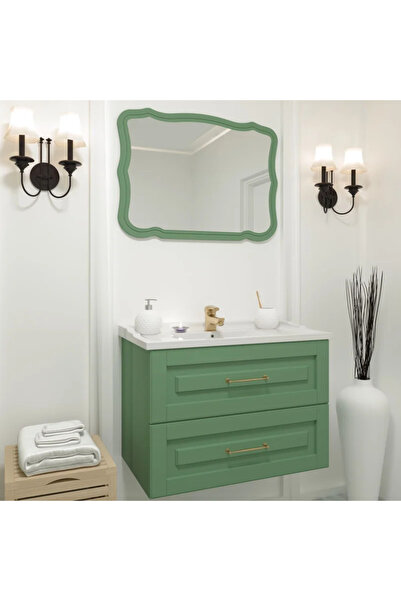 OEM Καθρέφτης μπάνιου Classi simple, 80 x 60 cm, πράσινος