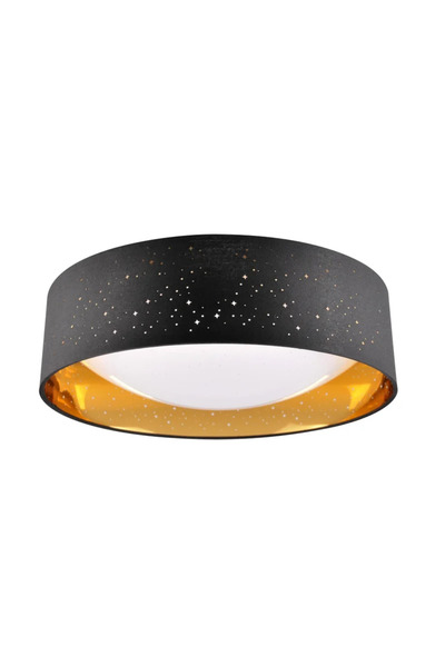 OEM Toluza LED ceiling light, 24 W, 2600 lm, neutral light, D 40 cm, black