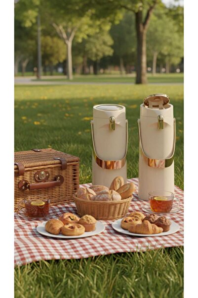 Generic An elegant coffee and tea thermos set, for sophisticated hospitality.