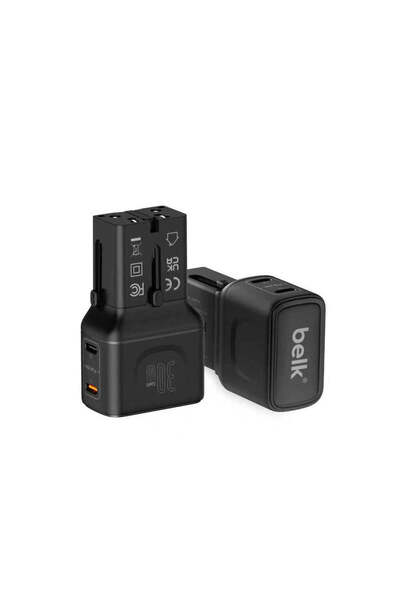 Other Charger Belk Small 65W World Travel Adapter