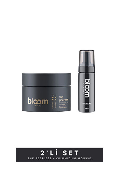 Bloom Man Bloom Series Erkek Saç Şekillendirici 2’li Set | Peerless Wax + Vol...