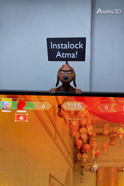 Aselis3D İnstalock Atma! Monitör Buddy, Bilgisayar Monitörü Süsü