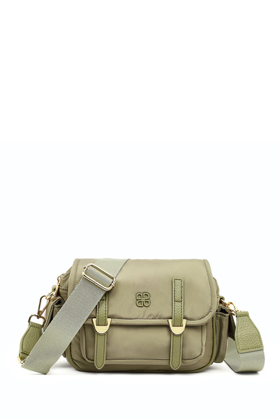 Derimod Țesătură verde pentru femei geantă crossbody 26PBD24526F