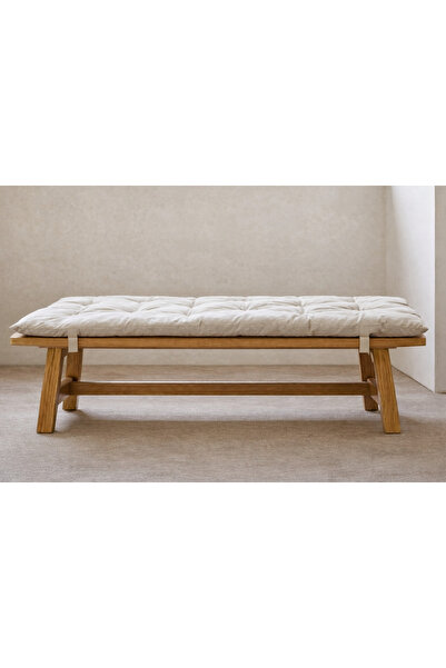 VelumaCraft Bench Minderi | Pencere Önü – Balkon – Bank Oturma Minderi Krem Renk