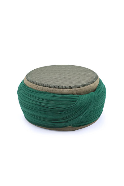 SARIKHANE YÜKSEK TEKNOLOJİ MAKİNE SARIMI Mesh Sarık - Green Fabric - Green Sk...