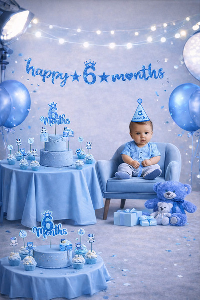 MaisonLuf Bebek Parti Seti - Happy 6 Months