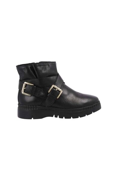 Geox Botine damă - D Emsley A - mărime 37 - Negru Piele naturală - fermoar ta...