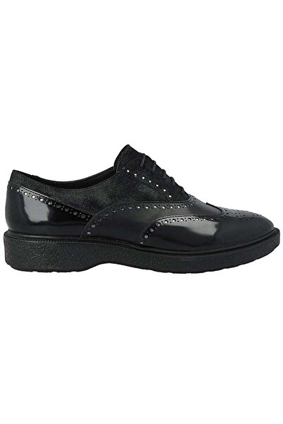 Geox Pantofi de damă - D Prestyn B - mărime 37 Negru Piele - Model Oxford Bro...