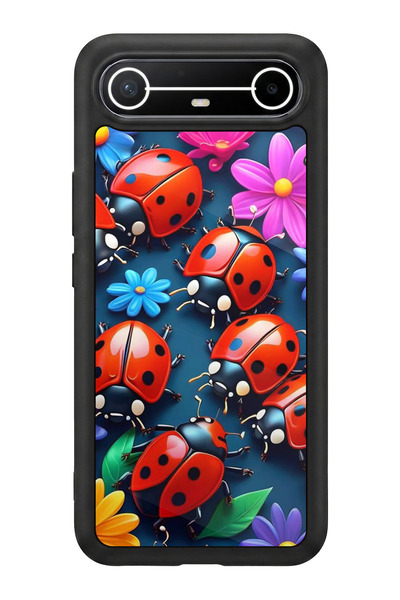 TECNO سبارك سليم 5G متوافق مع مطبوع، أسود مطفي، سيليكون ناعم، واقي، غطاء ممتص...