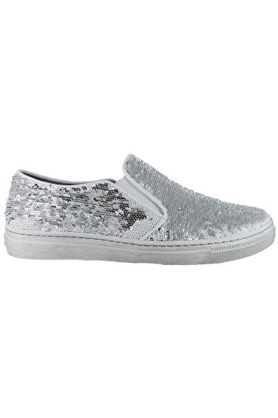 GABOR Pantofi damă - Slip-on - mărime 38 - Alb Argintiu Piele - Sneakers conf...