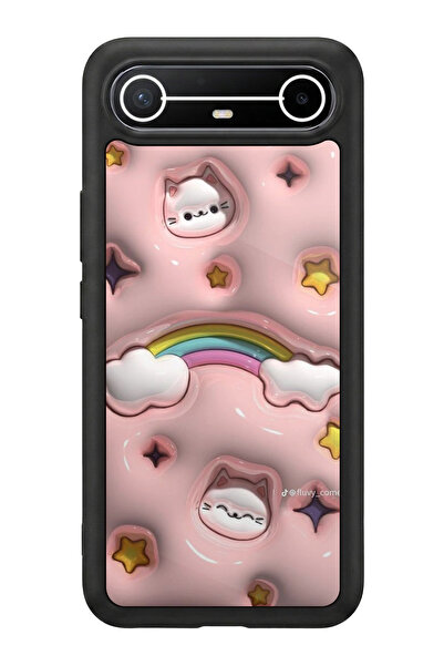 TECNO سبارك سليم 5G متوافق مع مطبوع، أسود مطفي، سيليكون ناعم، واقي، غطاء ممتص...