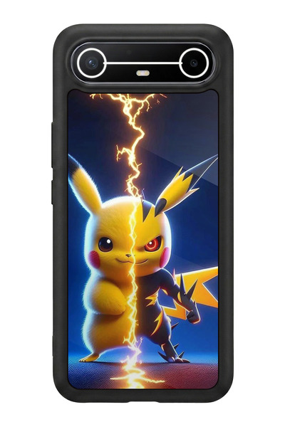 TECNO سبارك سليم 5G متوافق مع مطبوع، أسود مطفي، سيليكون ناعم، واقي، غطاء ممتص...