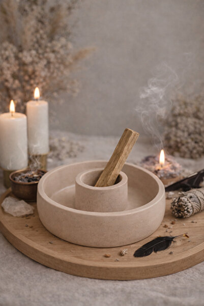 Lethe Design Beton Palo Santo Tütsülük – Minimal Dekoratif Tütsü Standı