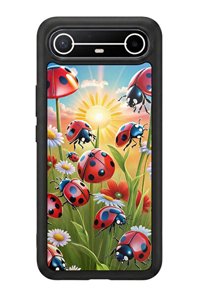 TECNO سبارك سليم 5G متوافق مع مطبوع، أسود مطفي، سيليكون ناعم، واقي، غطاء ممتص...