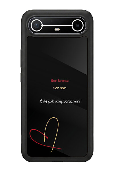 TECNO Spark Slim 5G Uyumlu Baskılı, Mat Siyah,Yumuşak Silikon, Koruyucu,Şok E...