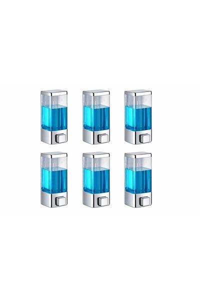 seahome 6 Pieces Adhesive Wall Mounted Bathroom and Kitchen Manual Liquid Soa...