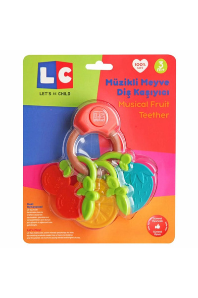 Generic Brand Mey imports ®   Musical fruit teething rattle