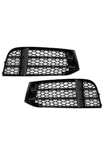 tuningset Grile laterale inferioare bară față compatibil cu Audi A5 8T 2007-2...