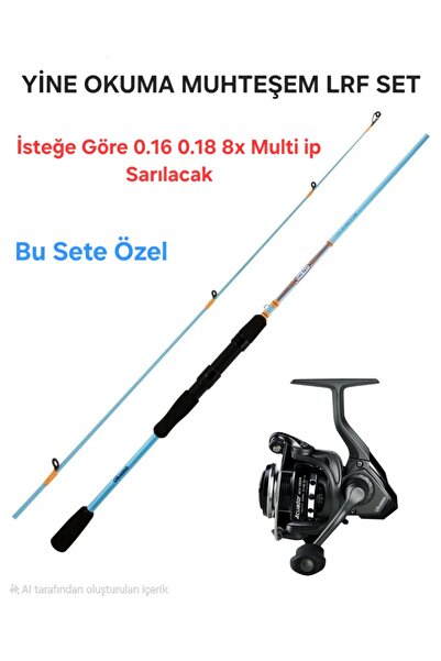 Okuma Fuel Spin 228 Cm 2-12 gr Karbon Lrf Kamışı+Okuma Acuador ACU-2500A 3+1B...