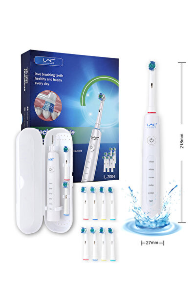 LAC LAICHY Electirc toothbrush with 8 Brush Heads for Adults&Kids,Type C Char...