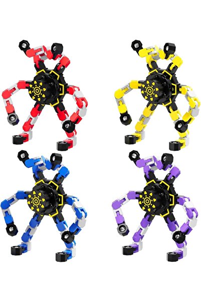 Arabest مجموعة من 4 دوارات فيدجيت قابلة للتحويل، ألعاب سفر للأطفال، لعبة لتخف...