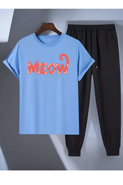 LAVİTTA Meow Printed Oversized Tracksuit Set