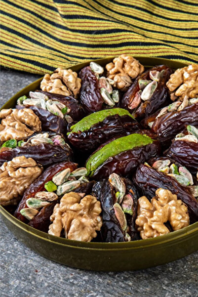 FISTIK SEPETİ İkramlık Hurma Tabağı Antep Fıstık Ezmeli Cevizli