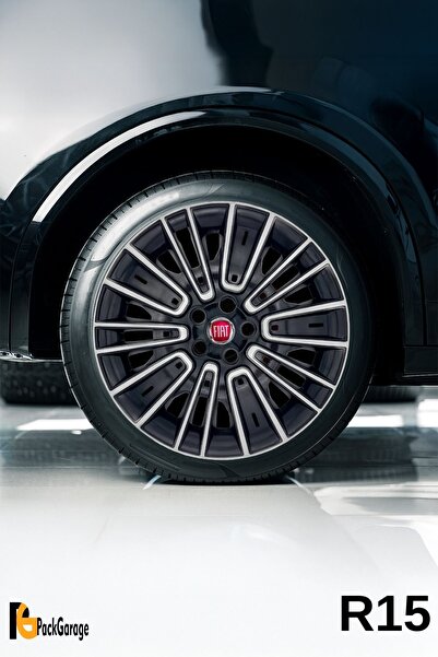 PackGar Fiat Egea Urban 15 İnç Jant Kapağı (4 ADET) Siyah Gri C119