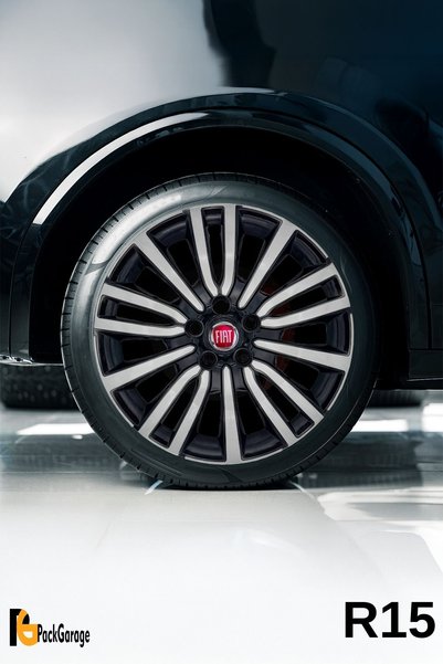 PackGar Fiat Egea Urban 15 İnç Jant Kapağı (4 ADET) Siyah Gri C118