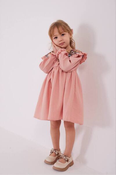 Mireya Kids Girl's Dress with Buckle Dress Set