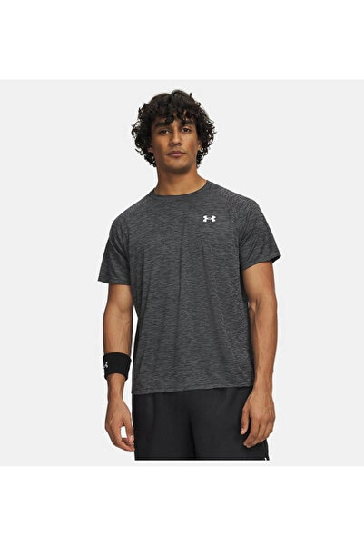 Under Armour تي شيرت رجالي أسود من Ua Tech Textured Ss 1382796-001