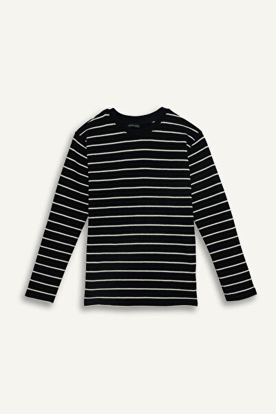 DeFacto Striped Navy Blue Boys' Sweatshirt G6738A8/Nv146