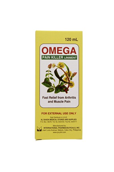 Omega مرهم مسكن للألم - 120 مل | تسكين سريع المفعول لآلام العضلات والمفاصل