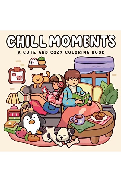 Choice3 C Cozy Europe ,Times Coloring Book Chill Moments Stress Relief Drawin...