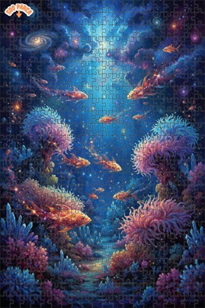 Esranın Dünyası لغز خشبي مكون من مزدوج الطبقات إطارًا بتصميم أسماك الغواصة ال...