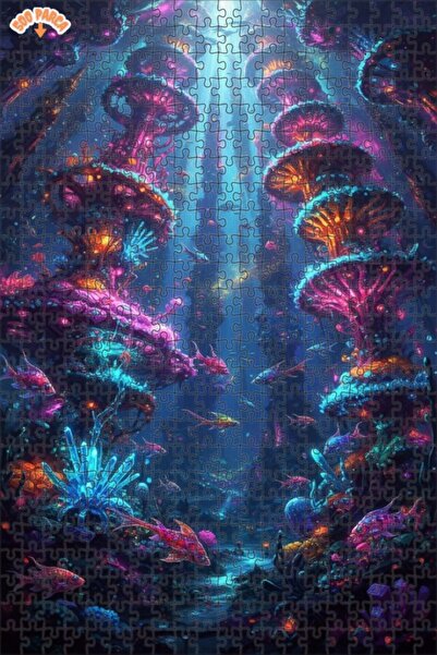 Esranın Dünyası Fantastic Undersea Dream Oil Painting Lookalike 500 Pieces 50X30