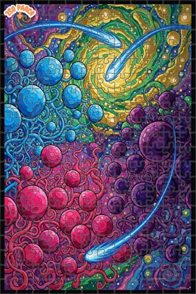 Esranın Dünyası لغز خشبي ذو طبقتين بإطار ملون من سلسلة رقصة الكون، 250 قطعة، ...