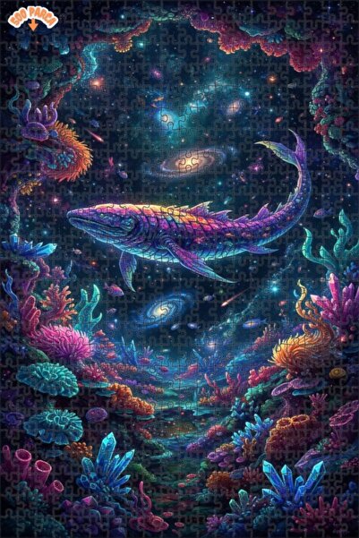 Esranın Dünyası لغز خشبي على شكل أسماك ومرجان فلكي، مزدوج الطبقات إطارًا، 500...