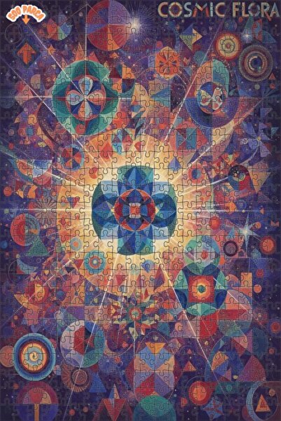 Esranın Dünyası لوحة زيتية فنية لزهرة كوزميك فلور، ألغاز خشبية مكونة من مزدوج...