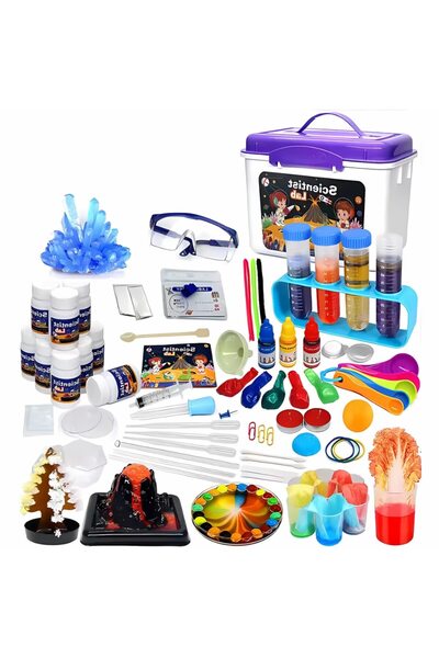 iTin Комплект за научна лаборатория за деца, интерактивен дизайн, над 100 дей...