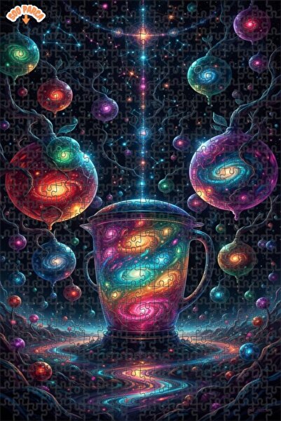 Esranın Dünyası لغز خشبي بتصميم لوحة زيتية لمنظر البحار الكونية 500 قطعة 50x30