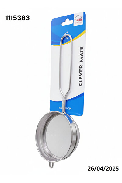 Tımmy مصفاة شاي عادية مقاس 2، فلتر شبكي فولاذي متين بمقبض طويل لتصفية الشاي ف...