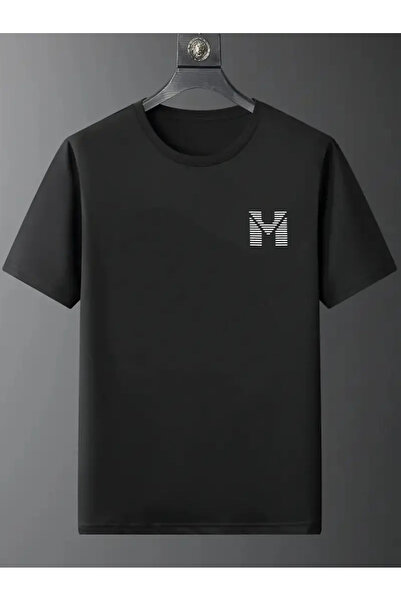 HOFFNUNG Μπλουζάκι ΟΥΝΙΣΕΞ κοντομάνικο με στρογγυλή λαιμόκοψη, με στάμπα  "M ...