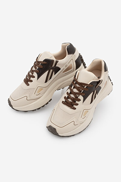 Marjin Women's Sneakers High Thick Sole Lace-Up Sneakers Sports Shoes Batira ...