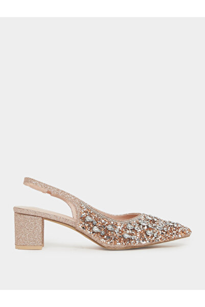 Take Two By Styli صندل مفتوح من الخلف مزين ببريق نحاسي