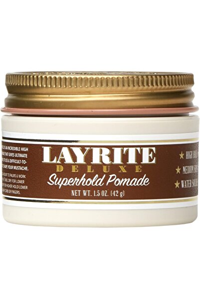 Layrite Superhold Pomade 42g | High Hold | Water Soluble | Medium Shine
