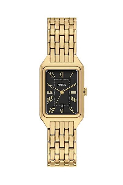 Fossil Ceas din oțel inoxidabil cu închidere fluture Raquel, auriu