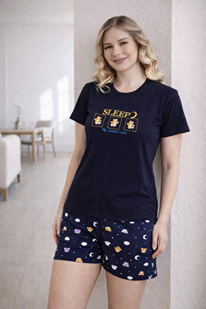 sleeproom Women's Summer Strappy Shorts Pajama Set