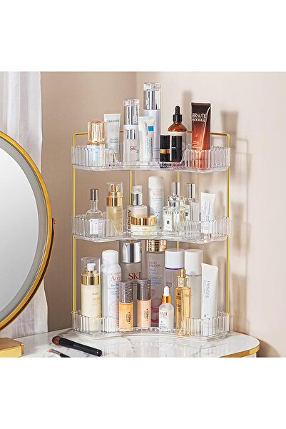 Arabest 3-Tier Corner Bathroom Counter Organizer – Storage Shelf for Makeup, ...